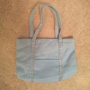90's mini sparkle canvas bag